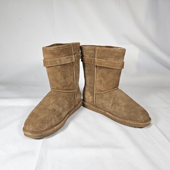 Bearpaw Brown Suede Lined Boots Women's Size 10 1960W--Val - Picture 7 of 13
